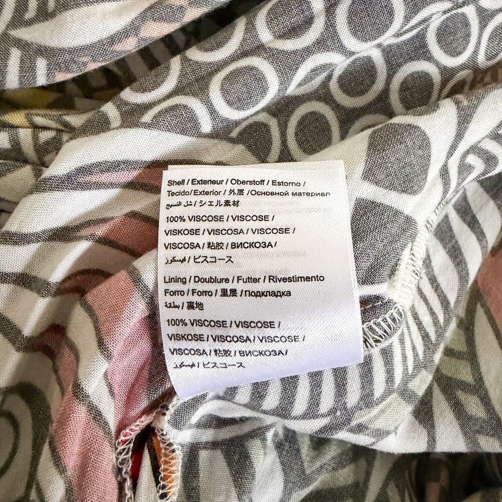 Farm Rio for Anthropologie Tiered Cover Up Maxi Dress Polka Dot Tropical Print L - Picture 11 of 11